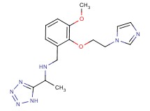 N-{2-[2-(1H-imidazol-1-yl)ethoxy]-3-methoxybenzyl}-1-(1H-tetrazol-5-yl)ethanamine