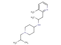 1-isobutyl-N-[1-methyl-2-(3-methylpyridin-2-yl)ethyl]piperidin-4-amine