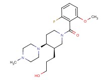 3-[(3R*,4S*)-1-(2-fluoro-6-methoxybenzoyl)-4-(4-methylpiperazin-1-yl)piperidin-3-yl]propan-1-ol