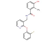 N-{[2-(2-fluorophenoxy)pyridin-3-yl]methyl}-3-hydroxy-2-methylbenzamide