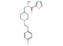 N-({1-[2-(4-chlorophenyl)ethyl]-4-piperidinyl}methyl)-N-methyl-2-furamide