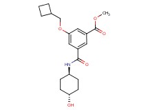 methyl 3-(cyclobutylmethoxy)-5-{[(trans-4-hydroxycyclohexyl)amino]carbonyl}benzoate