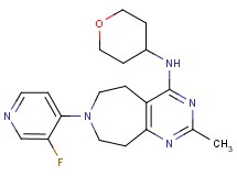 7-(3-fluoropyridin-4-yl)-2-methyl-N-(tetrahydro-2H-pyran-4-yl)-6,7,8,9-tetrahydro-5H-pyrimido[4,5-d]azepin-4-amine