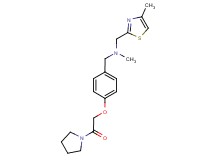 N-methyl-1-(4-methyl-1,3-thiazol-2-yl)-N-[4-(2-oxo-2-pyrrolidin-1-ylethoxy)benzyl]methanamine