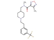 N,4-dimethyl-N-[(1-{2-[3-(trifluoromethyl)phenyl]ethyl}-4-piperidinyl)methyl]-1,2,5-oxadiazole-3-carboxamide