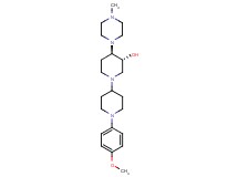 (3R*,4R*)-1'-(4-methoxyphenyl)-4-(4-methyl-1-piperazinyl)-1,4'-bipiperidin-3-ol