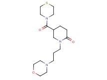 1-[3-(4-morpholinyl)propyl]-5-(4-thiomorpholinylcarbonyl)-2-piperidinone