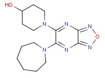1-[6-(1-azepanyl)[1,2,5]oxadiazolo[3,4-b]pyrazin-5-yl]-4-piperidinol