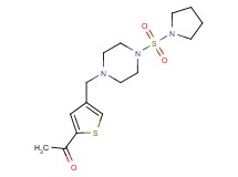 1-(4-{[4-(pyrrolidin-1-ylsulfonyl)piperazin-1-yl]methyl}-2-thienyl)ethanone