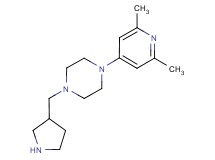 1-(2,6-dimethyl-4-pyridinyl)-4-(3-pyrrolidinylmethyl)piperazine