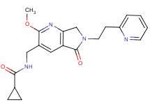 N-{[2-methoxy-5-oxo-6-(2-pyridin-2-ylethyl)-6,7-dihydro-5H-pyrrolo[3,4-b]pyridin-3-yl]methyl}cyclopropanecarboxamide