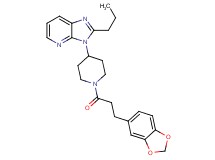 3-{1-[3-(1,3-benzodioxol-5-yl)propanoyl]-4-piperidinyl}-2-propyl-3H-imidazo[4,5-b]pyridine