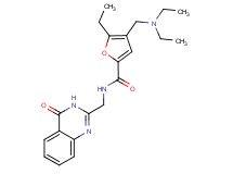 4-[(diethylamino)methyl]-5-ethyl-N-[(4-oxo-3,4-dihydroquinazolin-2-yl)methyl]-2-furamide