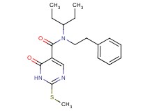 N-(1-ethylpropyl)-2-(methylthio)-6-oxo-N-(2-phenylethyl)-1,6-dihydropyrimidine-5-carboxamide