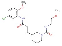 3-{3-[(5-chloro-2-methoxyphenyl)amino]-3-oxopropyl}-N-(2-methoxyethyl)piperidine-1-carboxamide