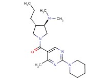 (3R*,4S*)-N,N-dimethyl-1-{[4-methyl-2-(1-piperidinyl)-5-pyrimidinyl]carbonyl}-4-propyl-3-pyrrolidinamine