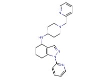 1-(2-pyridinyl)-N-[1-(2-pyridinylmethyl)-4-piperidinyl]-4,5,6,7-tetrahydro-1H-indazol-4-amine