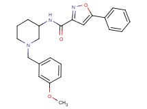 N-[1-(3-methoxybenzyl)-3-piperidinyl]-5-phenyl-3-isoxazolecarboxamide