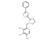 3,5-dimethyl-2-{[2-(3-phenyl-1,2,4-oxadiazol-5-yl)-1-pyrrolidinyl]methyl}-4-pyridinol