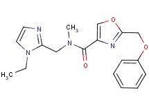N-[(1-ethyl-1H-imidazol-2-yl)methyl]-N-methyl-2-(phenoxymethyl)-1,3-oxazole-4-carboxamide