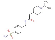 N-[4-(aminosulfonyl)benzyl]-2-(1-isopropylpiperidin-4-yl)acetamide