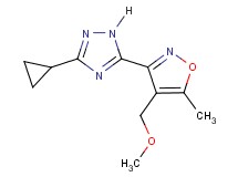 3-cyclopropyl-5-[4-(methoxymethyl)-5-methylisoxazol-3-yl]-1H-1,2,4-triazole