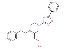 2-[1-(2-phenylethyl)-4-(5-phenyl-1,2,4-oxadiazol-3-yl)-2-piperazinyl]ethanol