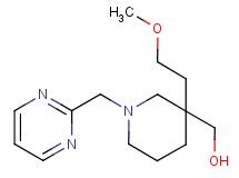 [3-(2-methoxyethyl)-1-(2-pyrimidinylmethyl)-3-piperidinyl]methanol