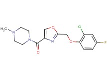 1-({2-[(2-chloro-4-fluorophenoxy)methyl]-1,3-oxazol-4-yl}carbonyl)-4-methylpiperazine