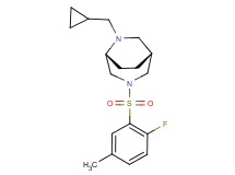 (1R*,5R*)-6-(cyclopropylmethyl)-3-[(2-fluoro-5-methylphenyl)sulfonyl]-3,6-diazabicyclo[3.2.2]nonane