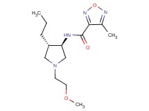 N-[rel-(3R,4S)-1-(2-methoxyethyl)-4-propyl-3-pyrrolidinyl]-4-methyl-1,2,5-oxadiazole-3-carboxamide hydrochloride