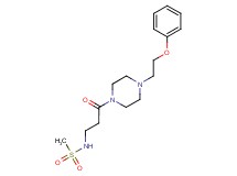 N-{3-oxo-3-[4-(2-phenoxyethyl)-1-piperazinyl]propyl}methanesulfonamide