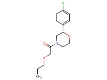 2-(4-chlorophenyl)-4-(propoxyacetyl)morpholine