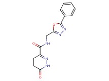 6-oxo-N-[(5-phenyl-1,3,4-oxadiazol-2-yl)methyl]-1,4,5,6-tetrahydropyridazine-3-carboxamide