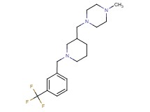 1-methyl-4-({1-[3-(trifluoromethyl)benzyl]piperidin-3-yl}methyl)piperazine