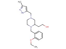 2-{1-(2-ethoxybenzyl)-4-[(3-methyl-1H-pyrazol-5-yl)methyl]-2-piperazinyl}ethanol