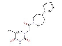 5-methyl-1-[2-oxo-2-(4-phenylazepan-1-yl)ethyl]pyrimidine-2,4(1H,3H)-dione