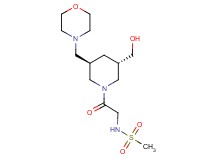 N-{2-[(3S*,5R*)-3-(hydroxymethyl)-5-(4-morpholinylmethyl)-1-piperidinyl]-2-oxoethyl}methanesulfonamide
