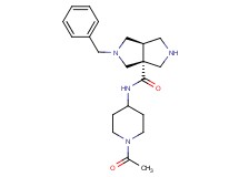 (3aR*,6aR*)-N-(1-acetylpiperidin-4-yl)-2-benzylhexahydropyrrolo[3,4-c]pyrrole-3a(1H)-carboxamide
