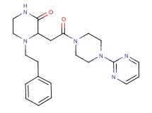 3-{2-oxo-2-[4-(2-pyrimidinyl)-1-piperazinyl]ethyl}-4-(2-phenylethyl)-2-piperazinone