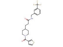 3-[1-(3-thienylcarbonyl)-4-piperidinyl]-N-[3-(trifluoromethyl)benzyl]propanamide