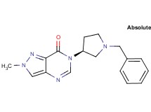 6-[(3S)-1-benzyl-3-pyrrolidinyl]-2-methyl-2,6-dihydro-7H-pyrazolo[4,3-d]pyrimidin-7-one