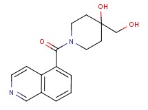 4-(hydroxymethyl)-1-(isoquinolin-5-ylcarbonyl)piperidin-4-ol