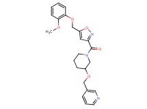 3-({[1-({5-[(2-methoxyphenoxy)methyl]-3-isoxazolyl}carbonyl)-3-piperidinyl]oxy}methyl)pyridine
