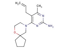 5-allyl-4-methyl-6-(6-oxa-9-azaspiro[4.5]dec-9-yl)pyrimidin-2-amine