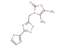 3-{[3-(2-furyl)-1,2,4-oxadiazol-5-yl]methyl}-4,5-dimethyl-1,3-oxazol-2(3H)-one