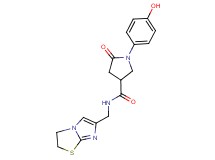 N-(2,3-dihydroimidazo[2,1-b][1,3]thiazol-6-ylmethyl)-1-(4-hydroxyphenyl)-5-oxopyrrolidine-3-carboxamide