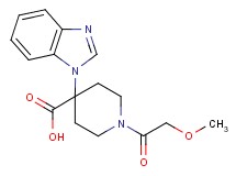 4-(1H-benzimidazol-1-yl)-1-(methoxyacetyl)piperidine-4-carboxylic acid