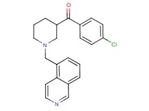 (4-chlorophenyl)[1-(5-isoquinolinylmethyl)-3-piperidinyl]methanone