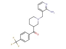 {1-[(2-aminopyridin-3-yl)methyl]piperidin-3-yl}[4-(trifluoromethyl)phenyl]methanone